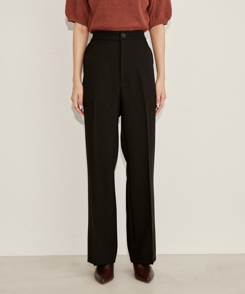 vis-`a-vis（ビサビ）の「【WEB限定】【洗える】ゆるジャケット＆フレアパンツセット（スラックス・レディース・ベージュ系その他/ブラック/ピンク・S/M）」の6枚目の写真