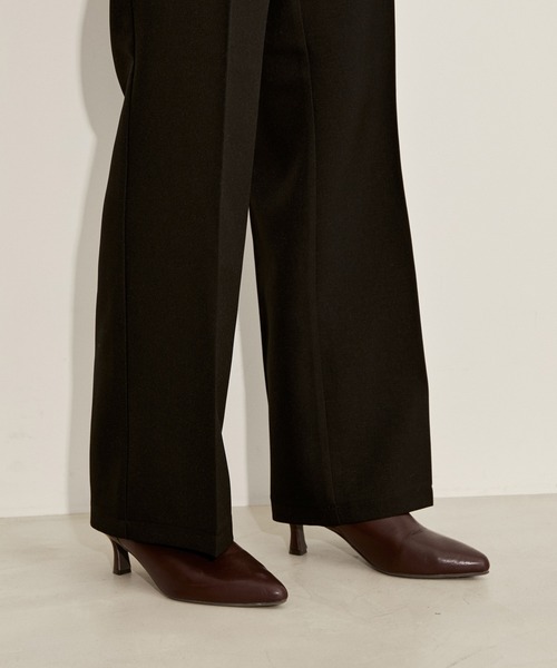 vis-`a-vis（ビサビ）の「【WEB限定】【洗える】ゆるジャケット＆フレアパンツセット（スラックス・レディース・ベージュ系その他/ブラック/ピンク・S/M）」の19枚目の写真