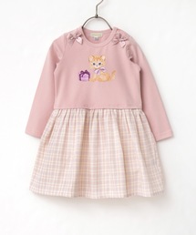panpantutu（パンパンチュチュ）の「テディベア・リボンキャットワンピース(長袖)（ワンピース・キッズ）」