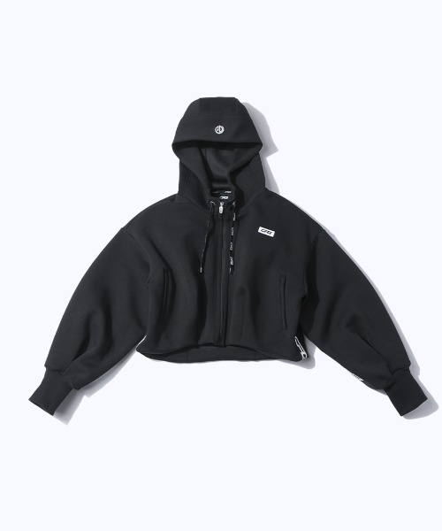 CPG GOLF（シーピージーゴルフ）の「Corrugated cardboard cocoon silhouette jacket（ダンボールコクーンシルエットジャケット）（パーカー・レディース・ホワイト/ブラック・SMALL/MEDIUM/LARGE）」の2枚目の写真