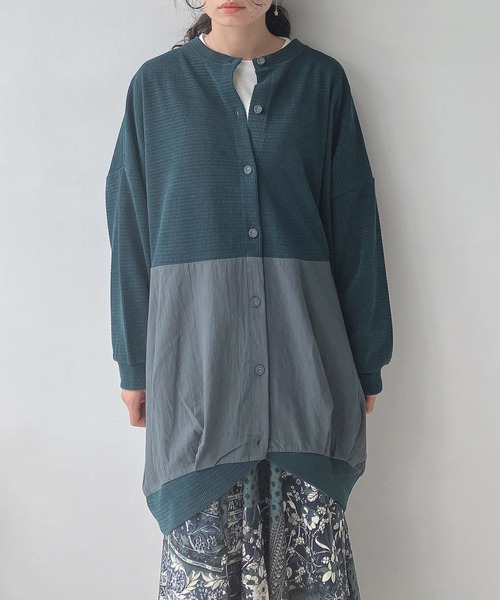 AS KNOW AS plus(アズノゥアズプラス)の「♪ゆるり切替コクーンカーディガン(カーディガン/ボレロ・レディース・チャコールグレー/ダークグリーン/ライトベージュ/アイボリー/グリーン/レッド/ネイビー/グレー系その他/ライム/グレー系/グリーン系/ベージュ系/イエロー系/ネイビー系/ダークグリーン系1/ベージュ系1/グレー系1/ダークパープル/グレー系2/アイボリー系2/ライトグリーン系2/グレー系その他2/イエロー系3/ダークグリーン系3/グレー系3/ベージュ系3・FREE)」の18枚目の写真