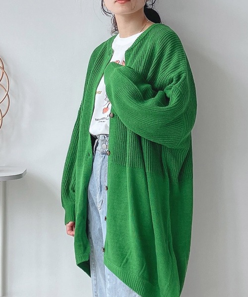 AS KNOW AS plus(アズノゥアズプラス)の「♪ゆるり切替コクーンカーディガン(カーディガン/ボレロ・レディース・チャコールグレー/ダークグリーン/ライトベージュ/アイボリー/グリーン/レッド/ネイビー/グレー系その他/ライム/グレー系/グリーン系/ベージュ系/イエロー系/ネイビー系/ダークグリーン系1/ベージュ系1/グレー系1/ダークパープル/グレー系2/アイボリー系2/ライトグリーン系2/グレー系その他2/イエロー系3/ダークグリーン系3/グレー系3/ベージュ系3・FREE)」の17枚目の写真