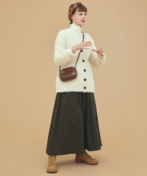 EDIT Gris（エディットグリ）の「シャギーカーディガン（カーディガン/ボレロ・レディース・ブラック/グレー/アイボリー・FREE）」の8枚目の写真