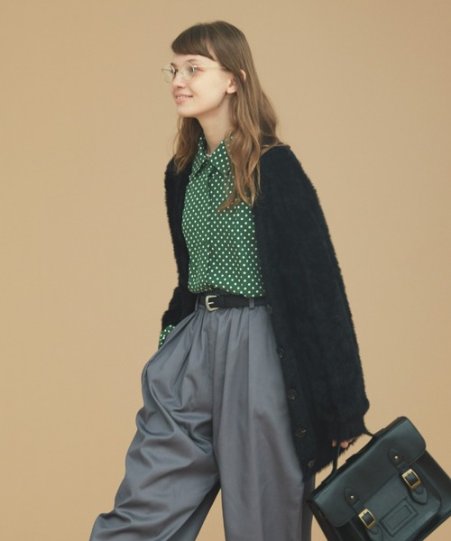 EDIT Gris（エディットグリ）の「シャギーカーディガン（カーディガン/ボレロ・レディース・ブラック/グレー/アイボリー・FREE）」の10枚目の写真