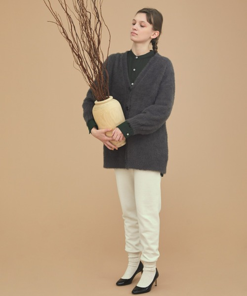 EDIT Gris（エディットグリ）の「シャギーカーディガン（カーディガン/ボレロ・レディース・ブラック/グレー/アイボリー・FREE）」の16枚目の写真