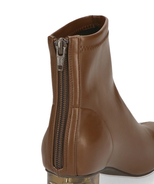 ORiental TRaffic（オリエンタルトラフィック）の「クリアヒールストレッチブーツ/21417（ブーツ・レディース・ホワイト/ブラック/ブラウン・LL/S/M/L）」の7枚目の写真