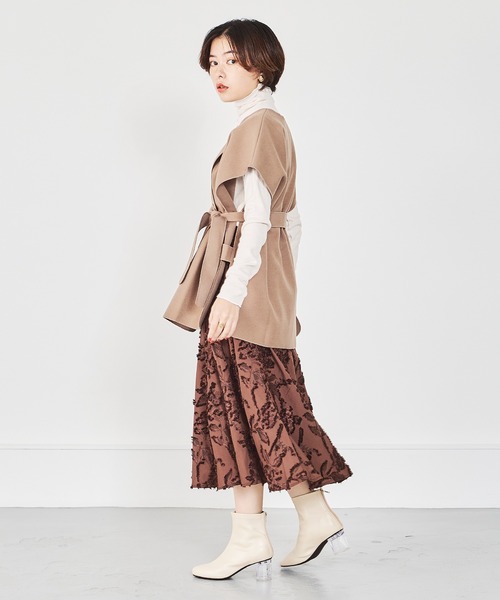 ORiental TRaffic（オリエンタルトラフィック）の「クリアヒールストレッチブーツ/21417（ブーツ・レディース・ホワイト/ブラック/ブラウン・LL/S/M/L）」の13枚目の写真