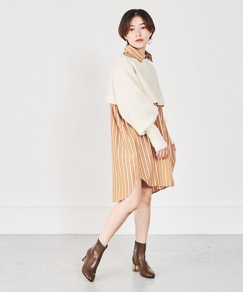 ORiental TRaffic（オリエンタルトラフィック）の「クリアヒールストレッチブーツ/21417（ブーツ・レディース・ホワイト/ブラック/ブラウン・LL/S/M/L）」の22枚目の写真