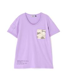 CAMO PRINT COMBI POCKET T-SHIRT/ カモプリントコンビポケットティーシャツ