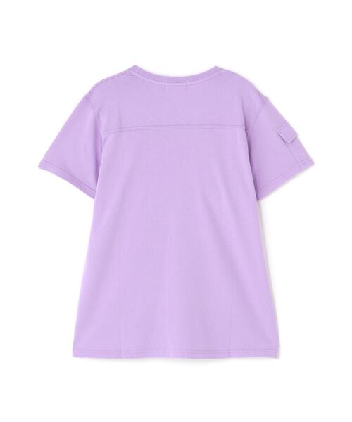 AVIREX（アヴィレックス）の「CAMO PRINT COMBI POCKET T-SHIRT/ カモプリントコンビポケットティーシャツ（Tシャツ/カットソー・レディース・ラベンダー/ホワイト系2/ブラック・L/M/S）」の13枚目の写真