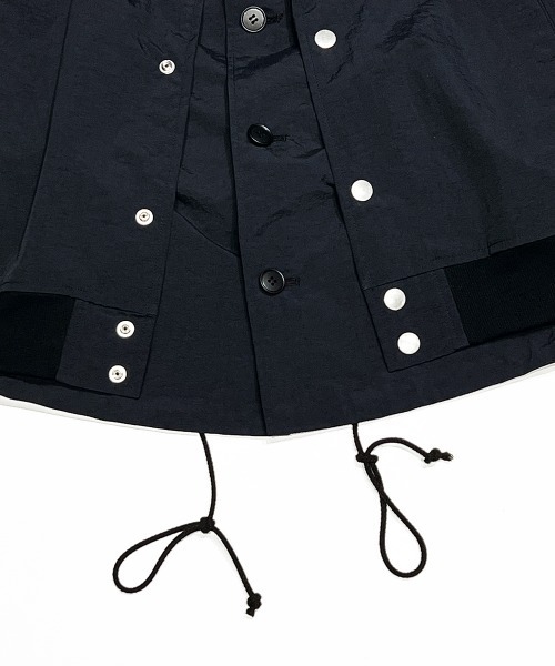 DIET BUTCHER（ダイエットブッチャー）の「DIET BUTCHER Layered blouson（ブルゾン・メンズ・ブラック/グレー・LARGE/SMALL/MEDIUM）」の12枚目の写真