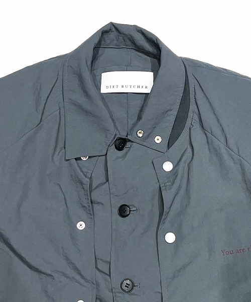 DIET BUTCHER（ダイエットブッチャー）の「DIET BUTCHER Layered blouson（ブルゾン・メンズ・ブラック/グレー・LARGE/SMALL/MEDIUM）」の21枚目の写真