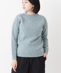 URBAN RESEARCH - きなこ◡̈harley of scotland ニット グレー×ネイビー hosm24747charcoal-24.jpg?fitin