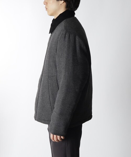 THE SHOP TK (ザ ショップ ティーケー )の「◆【軽量中綿入り】ヘリンボンブルゾン(ブルゾン・メンズ・ダークブラウン/グレー・02/03/04)」の5枚目の写真