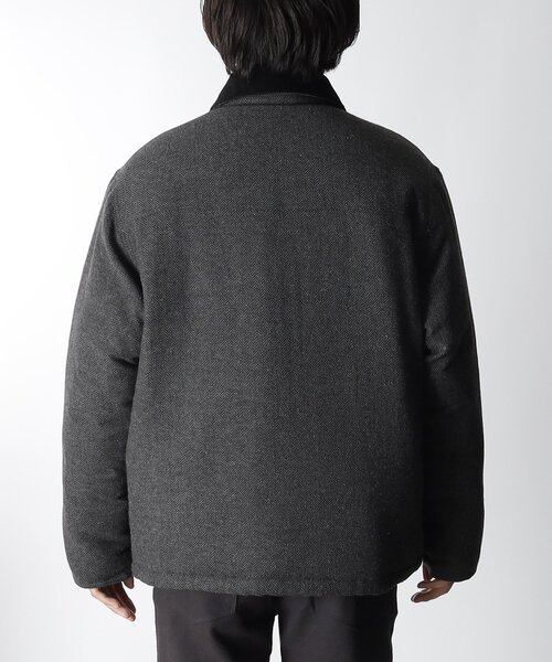 THE SHOP TK (ザ ショップ ティーケー )の「◆【軽量中綿入り】ヘリンボンブルゾン(ブルゾン・メンズ・ダークブラウン/グレー・02/03/04)」の6枚目の写真