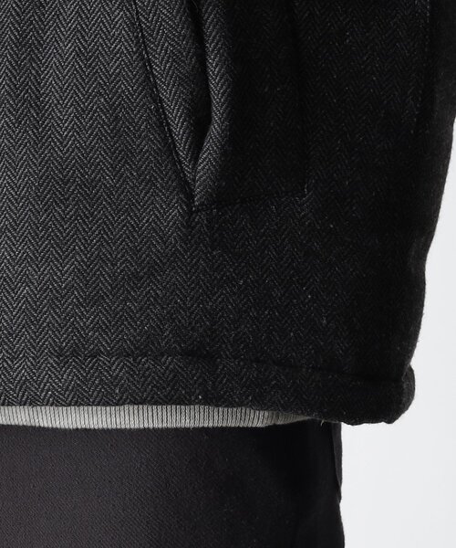 THE SHOP TK (ザ ショップ ティーケー )の「◆【軽量中綿入り】ヘリンボンブルゾン(ブルゾン・メンズ・ダークブラウン/グレー・02/03/04)」の10枚目の写真