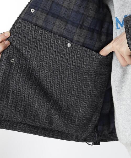 THE SHOP TK (ザ ショップ ティーケー )の「◆【軽量中綿入り】ヘリンボンブルゾン(ブルゾン・メンズ・ダークブラウン/グレー・02/03/04)」の13枚目の写真