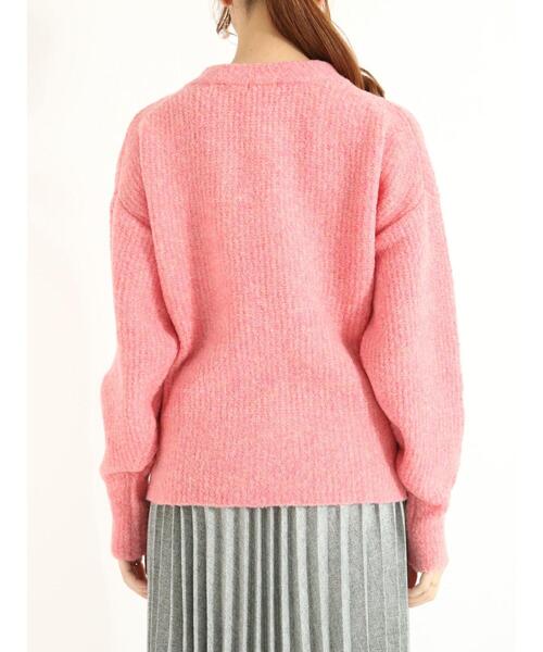 Te chichi(テチチ)の「ブークレー片畦ニット(ニット/セーター・レディース・ベージュ/ピンク/グリーン・フリ-)」の20枚目の写真