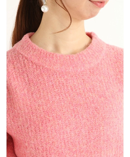 Te chichi(テチチ)の「ブークレー片畦ニット(ニット/セーター・レディース・ベージュ/ピンク/グリーン・フリ-)」の12枚目の写真