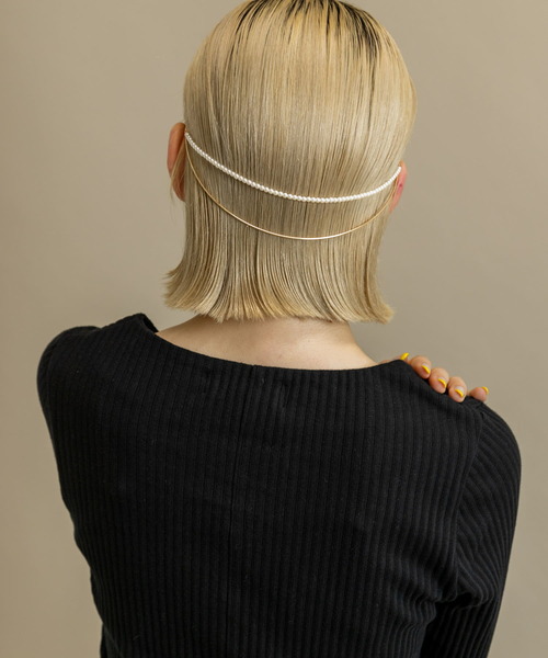 SMELLY（スメリー）の「パールバックカチューシャ（カチューシャ・レディース・ゴールド系その他・-）」の3枚目の写真