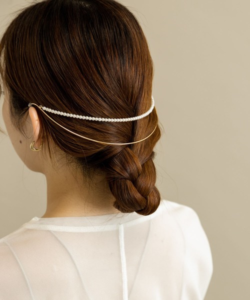 SMELLY（スメリー）の「パールバックカチューシャ（カチューシャ・レディース・ゴールド系その他・-）」の6枚目の写真