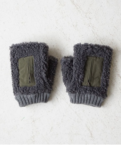 SUBLIME（サブライム）の「【SUBLIME】GO OUT BOA GRLOVE ボア グローブ キャンプ アウトドア 防寒（手袋・メンズ・ブラック/アイボリー/グレー/ベージュ・FREE）」の4枚目の写真