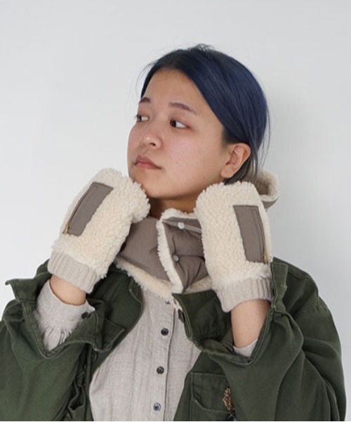 SUBLIME（サブライム）の「【SUBLIME】GO OUT BOA GRLOVE ボア グローブ キャンプ アウトドア 防寒（手袋・メンズ・ブラック/アイボリー/グレー/ベージュ・FREE）」の5枚目の写真