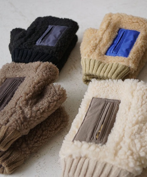 SUBLIME（サブライム）の「【SUBLIME】GO OUT BOA GRLOVE ボア グローブ キャンプ アウトドア 防寒（手袋・メンズ・ブラック/アイボリー/グレー/ベージュ・FREE）」の8枚目の写真