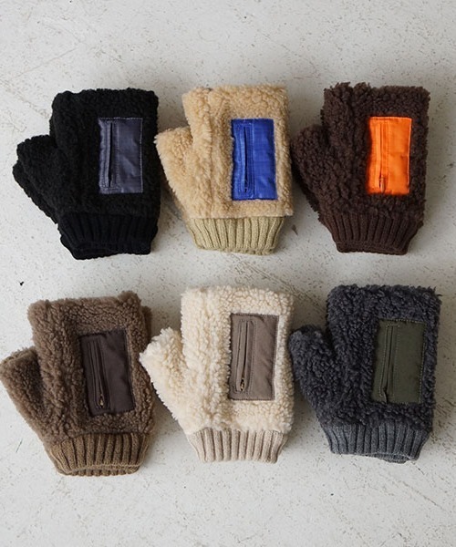 SUBLIME（サブライム）の「【SUBLIME】GO OUT BOA GRLOVE ボア グローブ キャンプ アウトドア 防寒（手袋・メンズ・ブラック/アイボリー/グレー/ベージュ・FREE）」の9枚目の写真