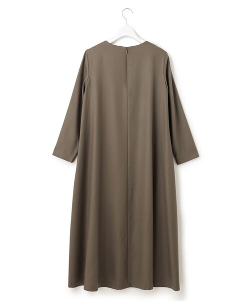セール】ウールジョーゼット Aライン ワンピース（ワンピース）｜23区