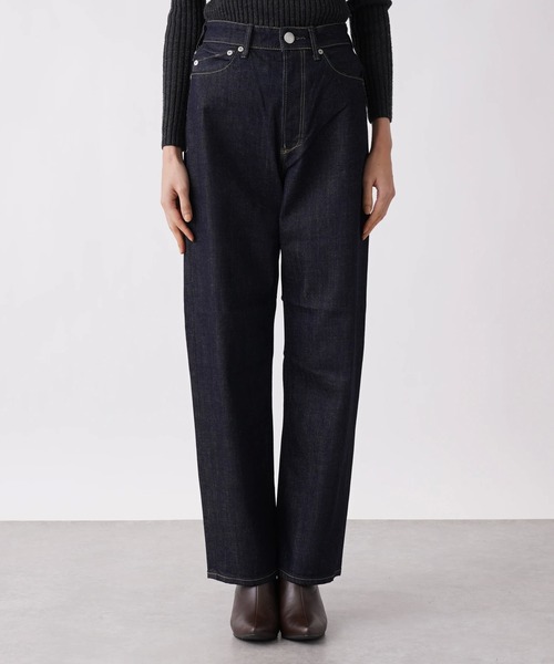 YANUK（ヤヌーク）の「【YANUK】LEAストレートデニムパンツ（デニムパンツ・レディース・ダークネイビー・2/3/1/0）」の5枚目の写真