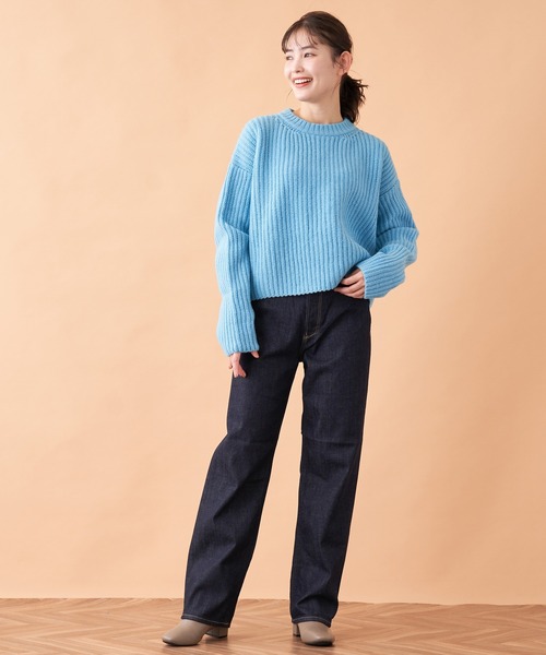 YANUK（ヤヌーク）の「【YANUK】LEAストレートデニムパンツ（デニムパンツ・レディース・ダークネイビー・2/3/1/0）」の20枚目の写真