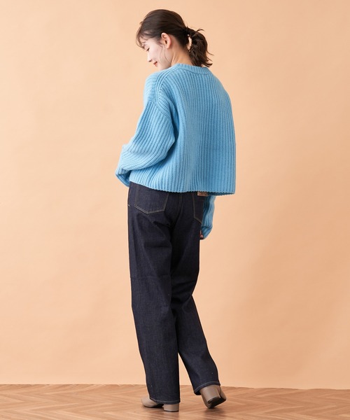 YANUK（ヤヌーク）の「【YANUK】LEAストレートデニムパンツ（デニムパンツ・レディース・ダークネイビー・2/3/1/0）」の17枚目の写真