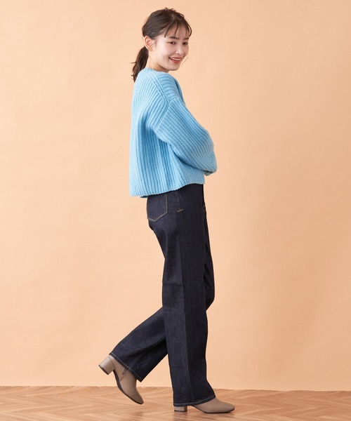 YANUK（ヤヌーク）の「【YANUK】LEAストレートデニムパンツ（デニムパンツ・レディース・ダークネイビー・2/3/1/0）」の16枚目の写真