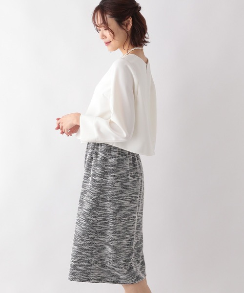 GLOBAL WORK（グローバルワーク）の「洗えるドッキングワンピ/124246（ワンピース・レディース・ネイビー/ホワイト×ネイビー・MEDIUM/LARGE）」の4枚目の写真