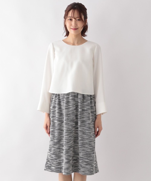 GLOBAL WORK（グローバルワーク）の「洗えるドッキングワンピ/124246（ワンピース・レディース・ネイビー/ホワイト×ネイビー・MEDIUM/LARGE）」の17枚目の写真