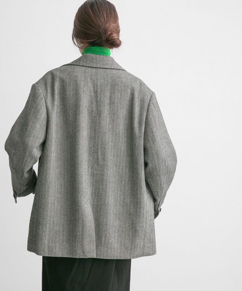 KBF（ケイビーエフ）の「ヘリンボーンジャケットコート（その他