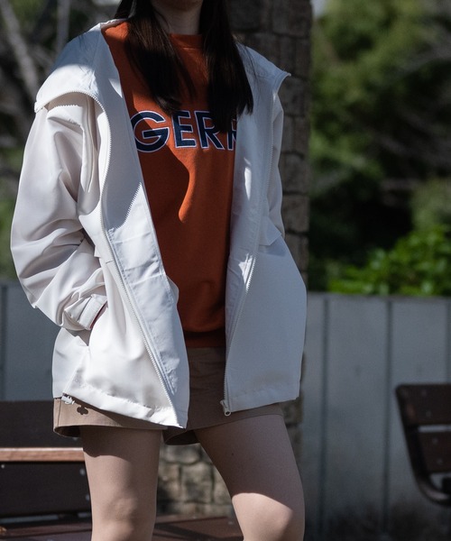 GERRY(ジェリー)の「【ag】〔GERRY/ジェリー〕ポリエステルツイル ロゴ刺繍 撥水マウンテンジャケット(マウンテンパーカー・メンズ・ブラック/カーキ/アイボリー/ネイビー・MEDIUM/LARGE)」の2枚目の写真