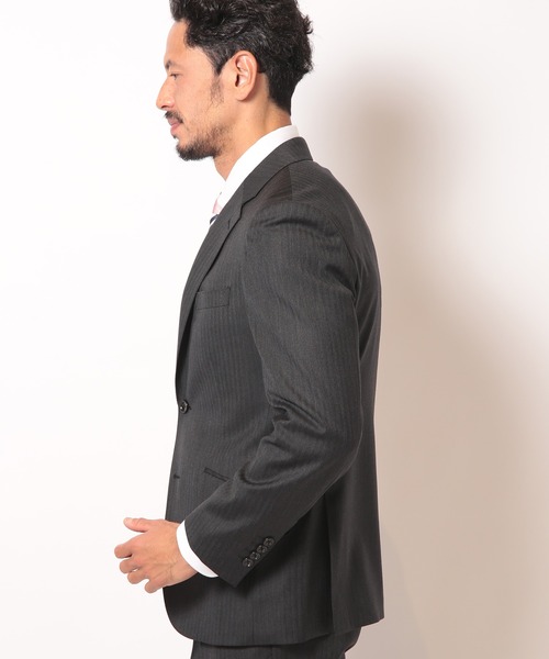 MEN'S BIGI(メンズビギ)の「スーパー100S ヘリンボーンスーツセットアップ(セットアップ・メンズ・グレー/ネイビー・01/02/03/04)」の13枚目の写真