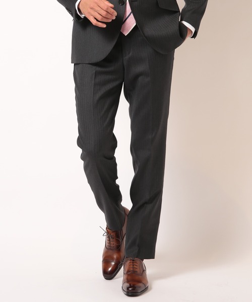 MEN'S BIGI(メンズビギ)の「スーパー100S ヘリンボーンスーツセットアップ(セットアップ・メンズ・グレー/ネイビー・01/02/03/04)」の15枚目の写真