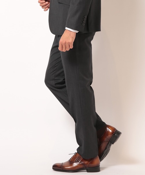 MEN'S BIGI(メンズビギ)の「スーパー100S ヘリンボーンスーツセットアップ(セットアップ・メンズ・グレー/ネイビー・01/02/03/04)」の16枚目の写真