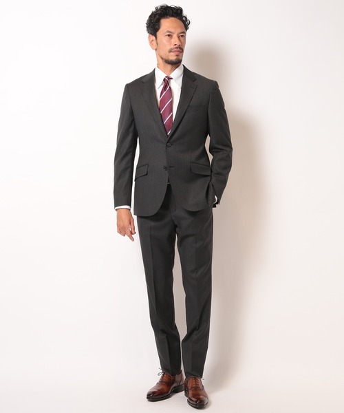 MEN'S BIGI(メンズビギ)の「スーパー100S ヘリンボーンスーツセットアップ(セットアップ・メンズ・グレー/ネイビー・01/02/03/04)」の7枚目の写真