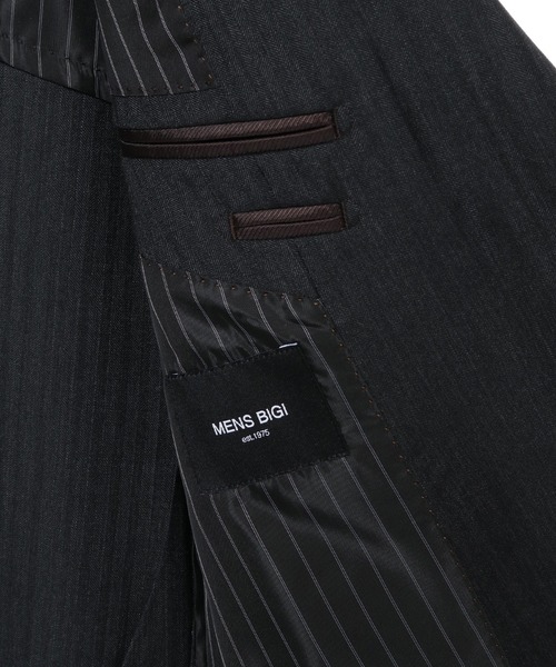 MEN'S BIGI(メンズビギ)の「スーパー100S ヘリンボーンスーツセットアップ(セットアップ・メンズ・グレー/ネイビー・01/02/03/04)」の20枚目の写真