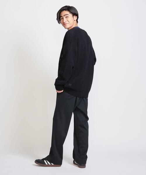 info. BEAUTY&YOUTH(インフォビューティアンドユース)の「【WEB限定】 <info. BEAUTY&YOUTH> バルーンシルエット メッシュ カーディガン(カーディガン/ボレロ・メンズ・コバルトブルー/ベージュ/ブラック・S/M/L)」の11枚目の写真