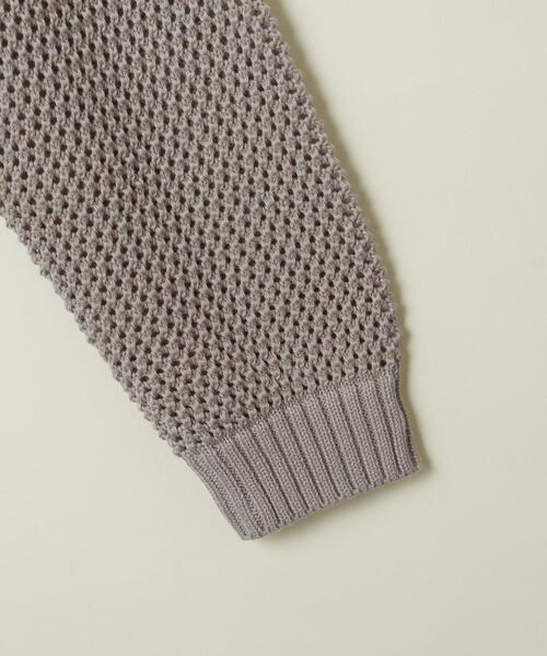 info. BEAUTY&YOUTH(インフォビューティアンドユース)の「【WEB限定】 <info. BEAUTY&YOUTH> バルーンシルエット メッシュ カーディガン(カーディガン/ボレロ・メンズ・コバルトブルー/ベージュ/ブラック・S/M/L)」の18枚目の写真