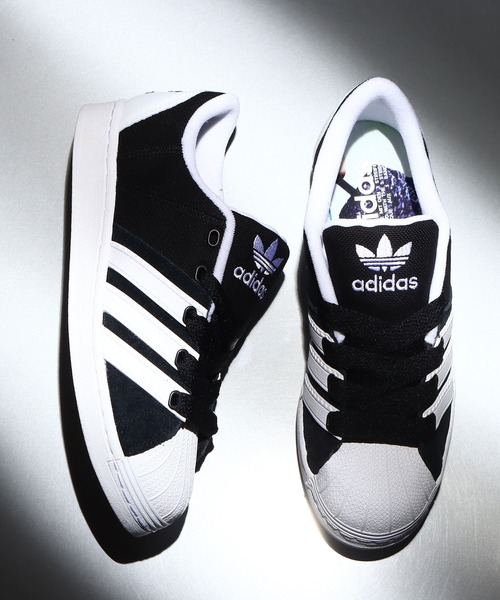 adidas(アディダス)の「adidas SST SUPERMODIFIED / アディダス スーパースター スーパーモデファイ【SP】(スニーカー・メンズ・ブラック・24.5cm/28.0cm/30.0cm/27.0cm/24.0cm/28.5cm/27.5cm/25.5cm/26.0cm/25.0cm/29.0cm/26.5cm)」の3枚目の写真