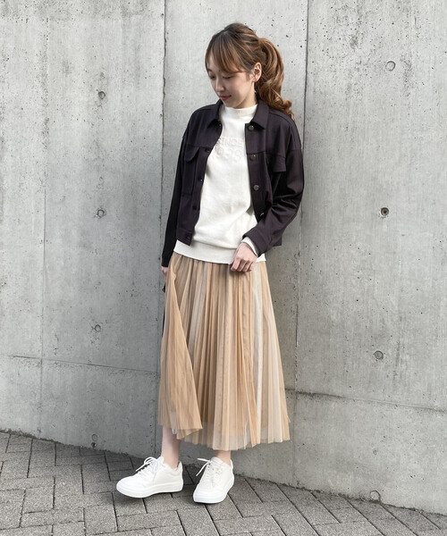 COMME CA ISM(コムサイズム)の「ホールガーメントロゴニット(ニット/セーター・レディース・オレンジ/アイボリー/ネイビー・MEDIUM/LARGE)」の6枚目の写真