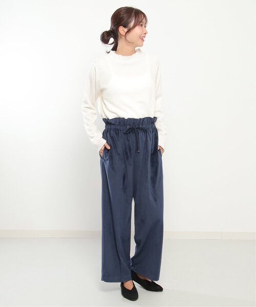 LBC（エルビーシー）の「ポコポコロンTセットキャミワンピ（ワンピース・レディース・グレー/ブラック/ブルー系・M）」の4枚目の写真