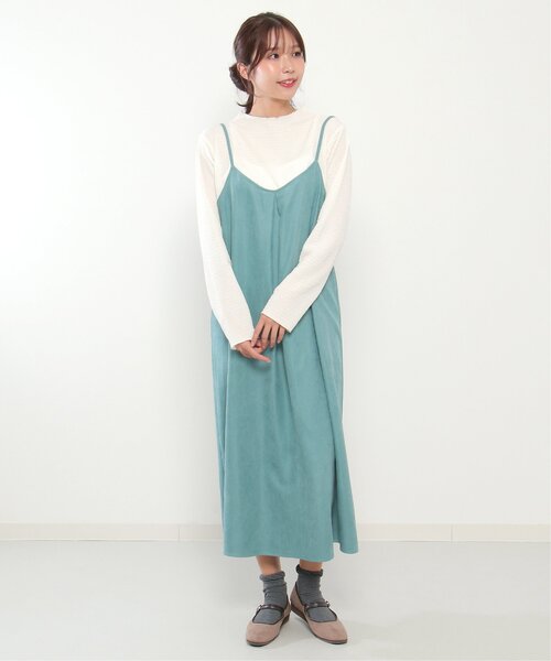 LBC（エルビーシー）の「ポコポコロンTセットキャミワンピ（ワンピース・レディース・グレー/ブラック/ブルー系・M）」の8枚目の写真