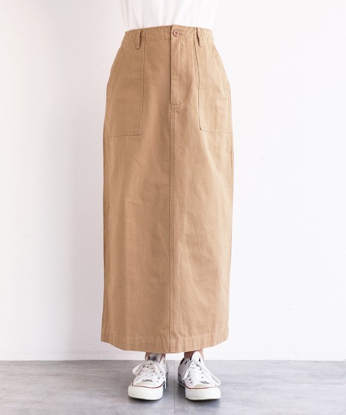 andme(アンドミー)の「【3サイズ展開】ハイウエストベイカースカート(スカート・レディース・ブラック/ベージュ/カーキ/アイボリー/ネイビー/チャコールグレー/キナリ/ホワイト・M/L/S)」の16枚目の写真